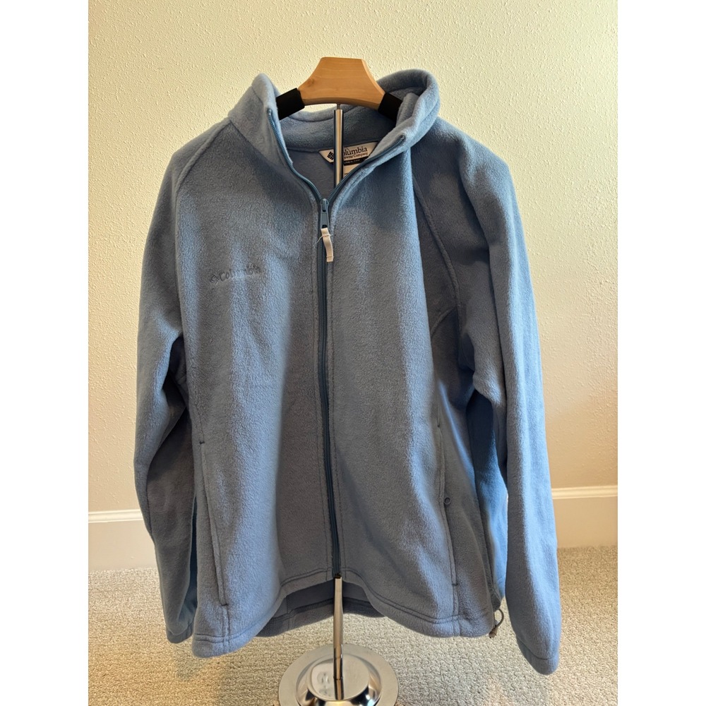 Columbia Fleece Jacket Womens 1X Blue‎ Full Zip Outdoor Gorpcore WW6114
